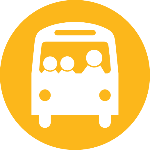 Logo with bus
